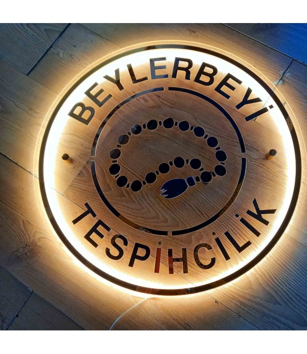 Beylerbeyi Tespihçilik Işıklı Dekoratif Tabela