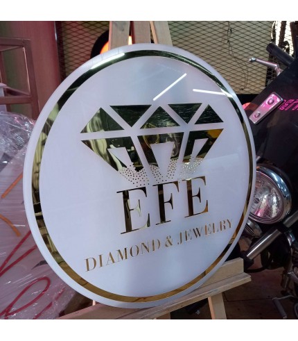 Efe Diamond Jewelry Parlayan Dekoratif Tabela