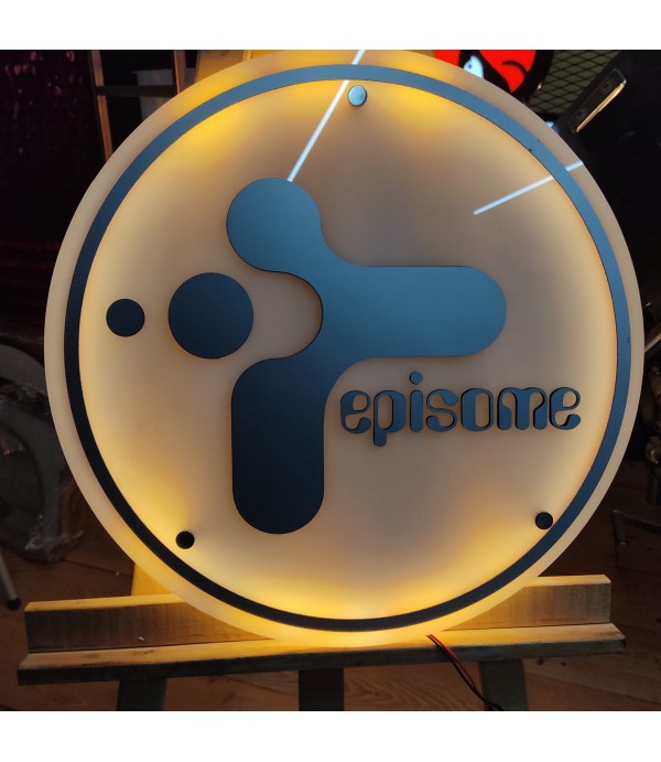 Episome Biotech Dekoratif Işıklı Daire Tabela