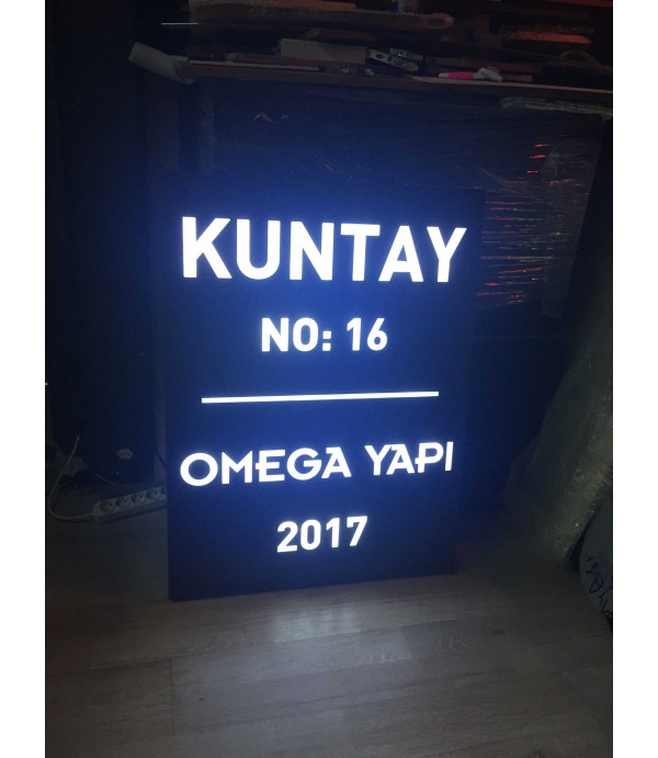 Işıklı Apartman Tabelaları