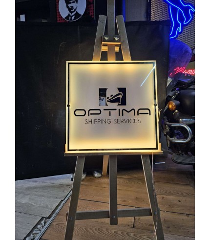 Optima Shipping Services Dekoratif Kapı Tabelası