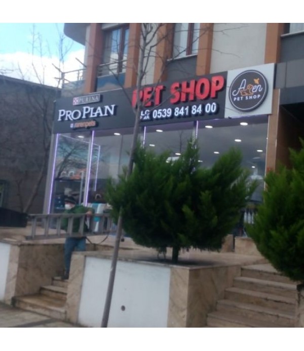 Aren Pet Shop Işıklı Tabela
