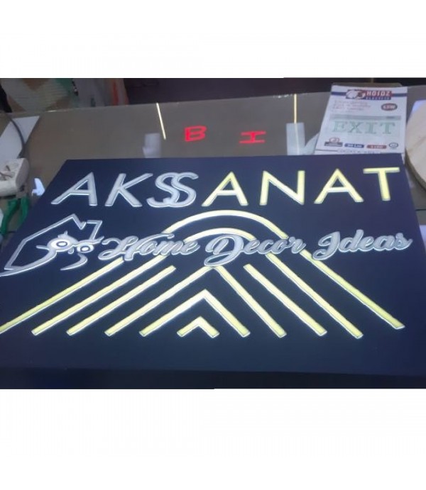 Aksanat Işıklı Tabela
