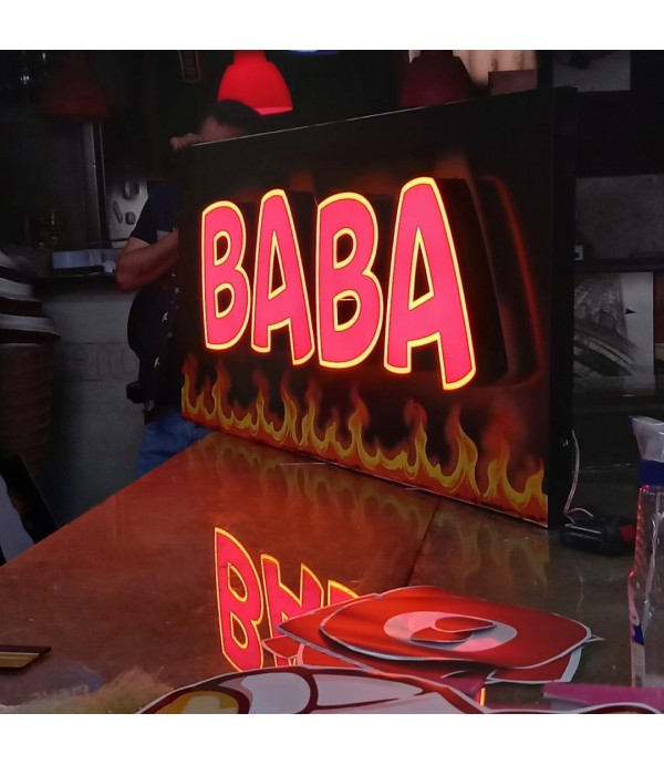 Almanya Baba Döner Işıklı Tabela
