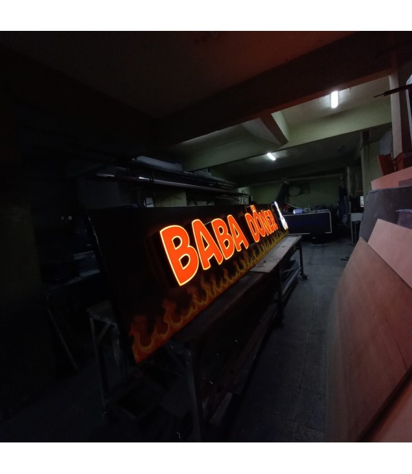 Almanya Baba Döner Işıklı Tabela