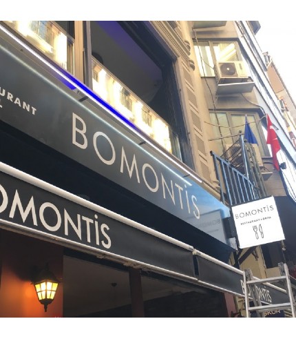 Bomanti Restaurant Göz Alıcı Tabela Tasarımı