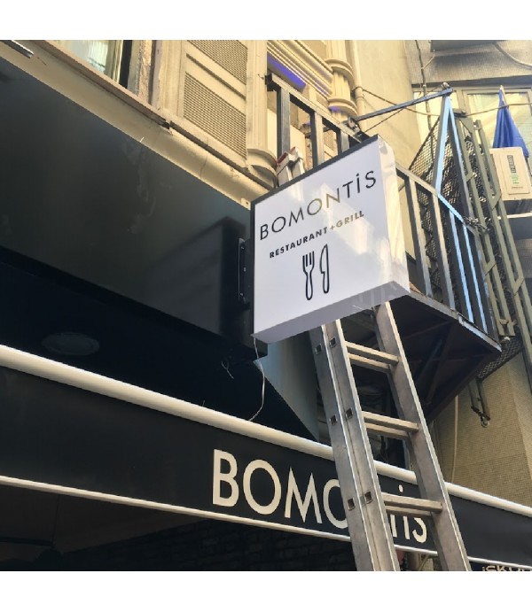 Bomanti Restaurant Göz Alıcı Tabela Tasarımı