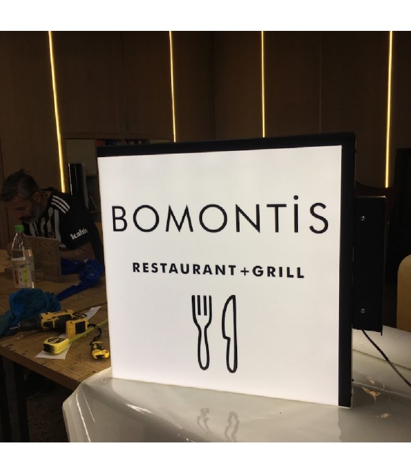 Bomanti Restaurant Göz Alıcı Tabela Tasarımı
