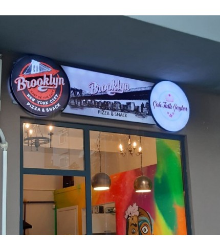 Brooklyn Pizza Snack Işıklı Tabela