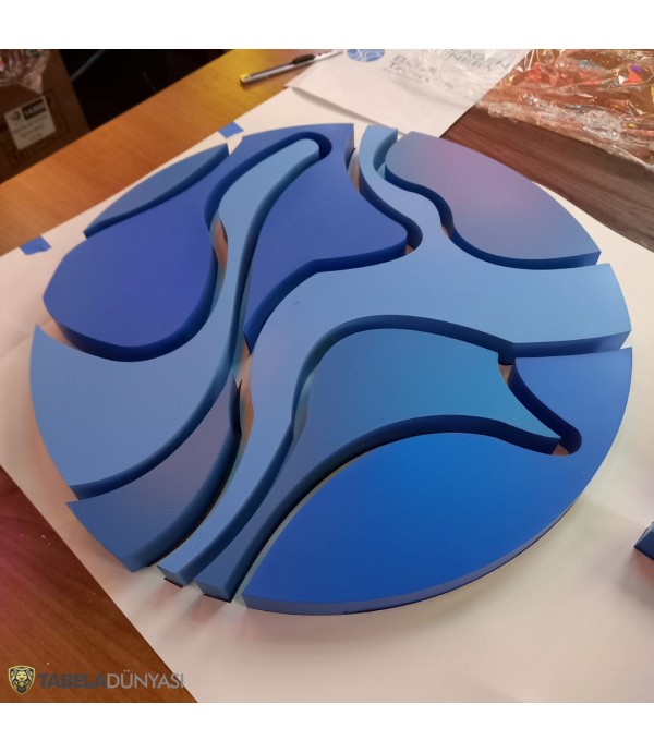 Blue Tannery by Iskefe Işıksız Alüminyum Kutu Harf Tabela