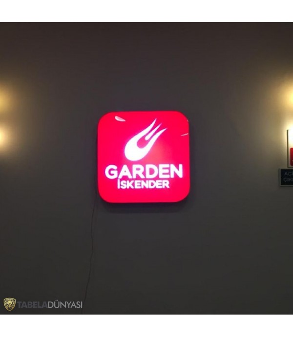 Garden İskender Şişli İç mekan  Işıklı Tabela