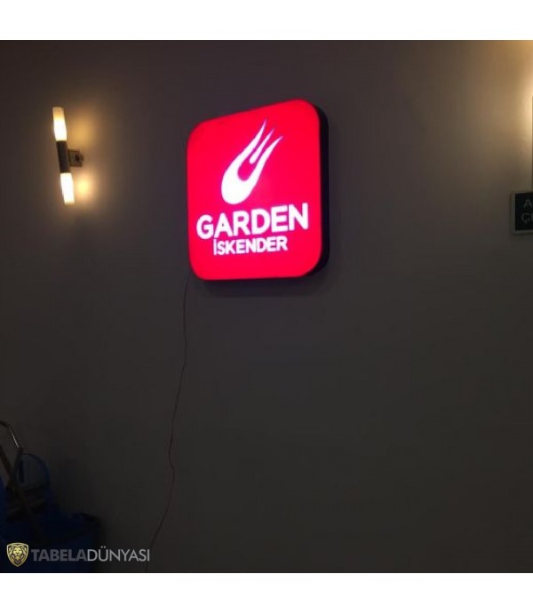 Garden İskender Şişli İç mekan  Işıklı Tabela