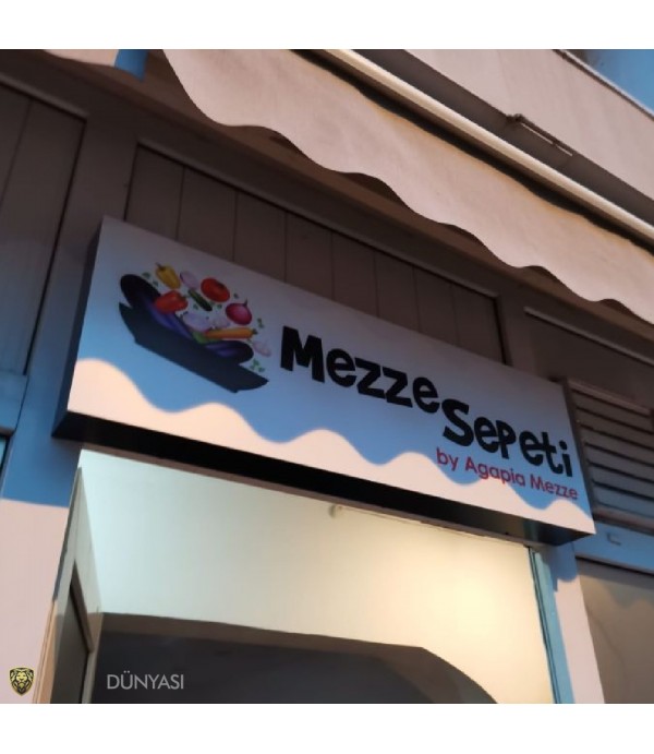 Meze Sepeti Işıklı Tabela