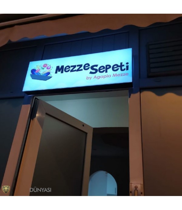Meze Sepeti Işıklı Tabela