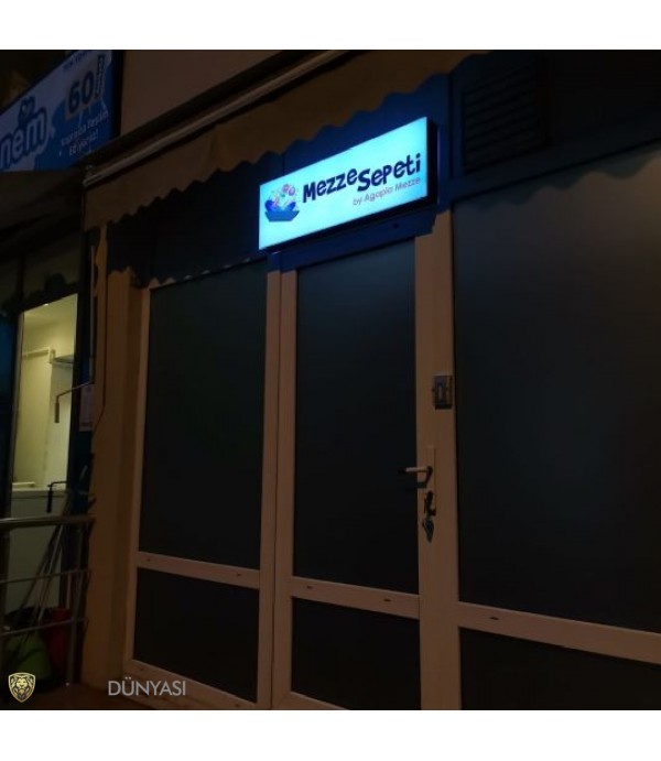 Meze Sepeti Işıklı Tabela