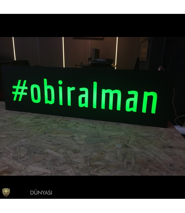 Obiralman Işıklı Tabela