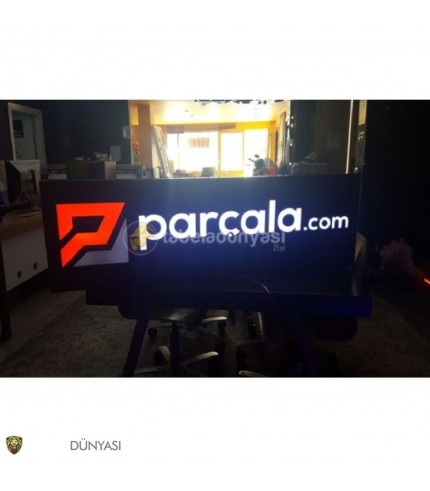 Parçala Işıklı Dekupe Oyma Tabela