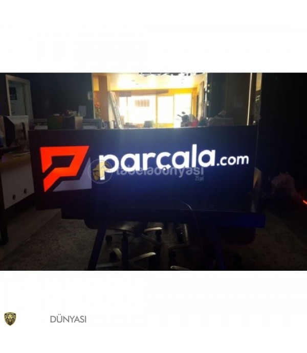 Parçala Işıklı Dekupe Oyma Tabela
