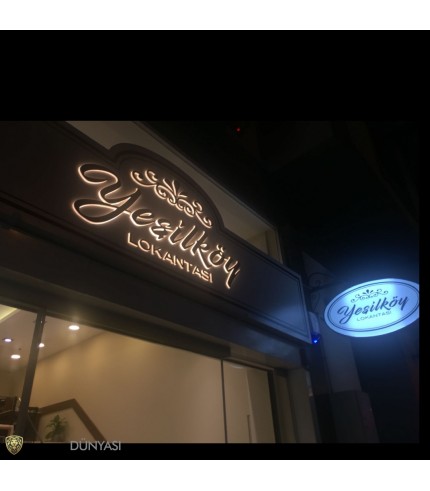 Yeşilköy Lokantası Işıklı Tabelası
