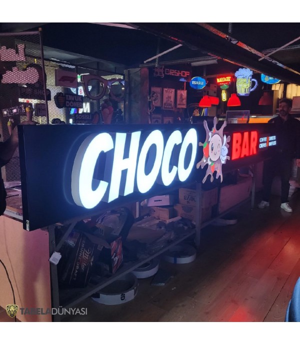 Avusturya Choca Bar Işıklı Tabela