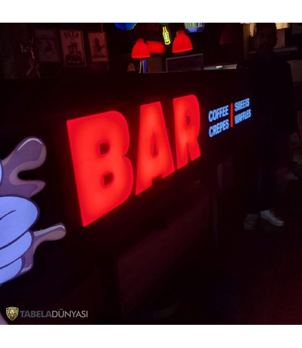 Avusturya Choca Bar Işıklı Tabela