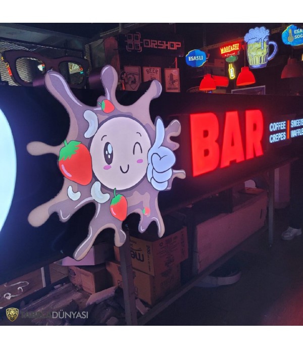 Avusturya Choca Bar Işıklı Tabela