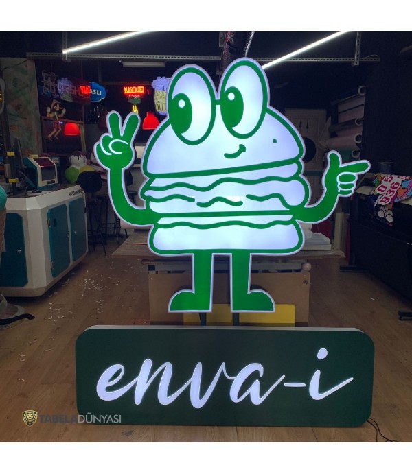 Envai Sokak Lezzetleri Kalamış Işıklı Tabela