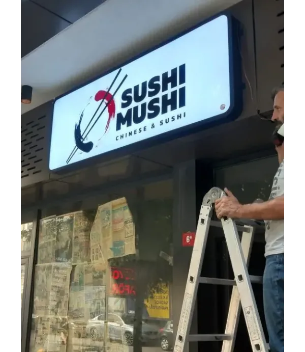 Sushı Işıklı Tabela