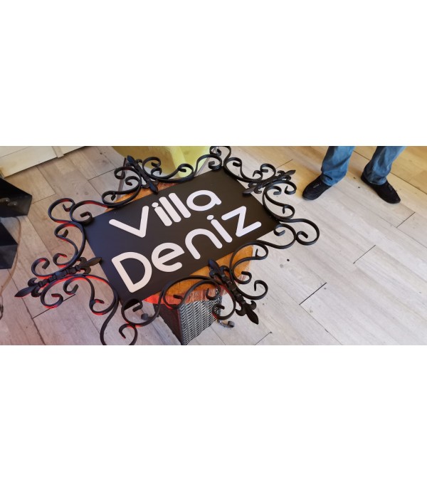Ferforje Villa Kapı Tabelaları