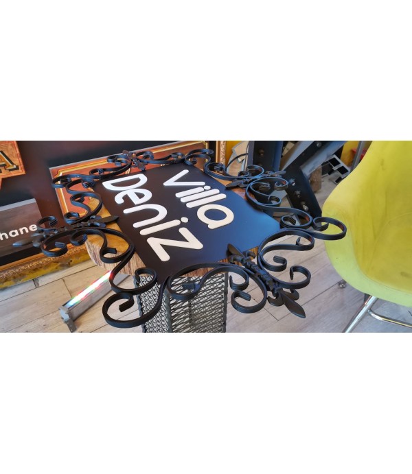 Ferforje Villa Kapı Tabelaları