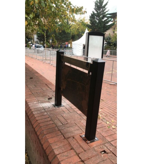 Park sanat Eskitme ahşap ayaklı tabela