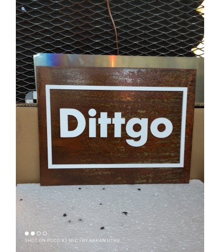 Paslı Kesme harf tabela