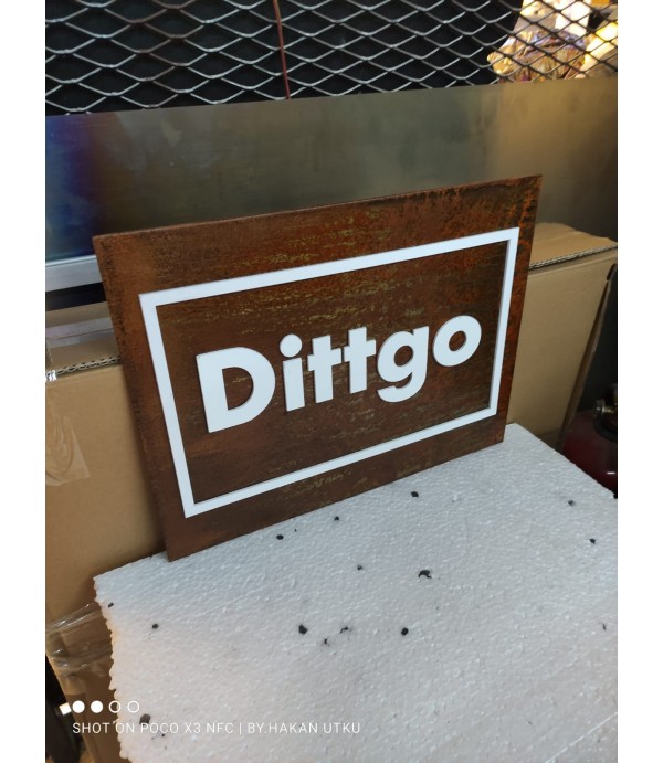 Paslı Kesme harf tabela