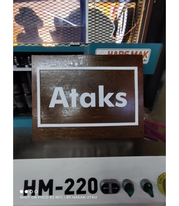 Paslı Kesme harf tabela