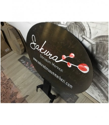 Sakura Geri dönüşüm Eskitme Saç Tabela