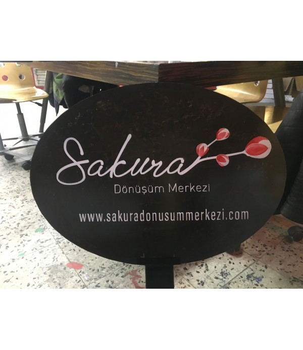 Sakura Geri dönüşüm Eskitme Saç Tabela
