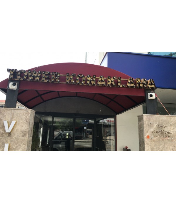 Tower Konaklama eskitme Ampul Tabela