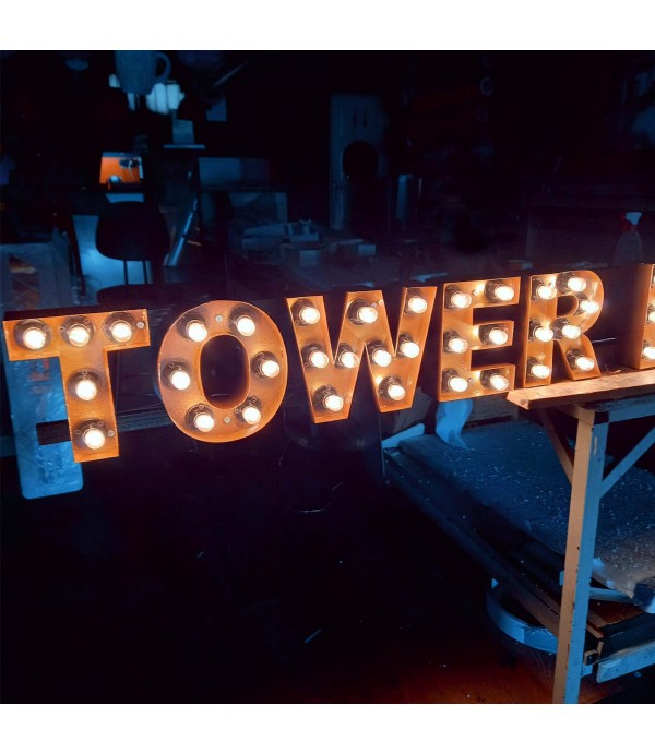 Tower Konaklama eskitme Ampul Tabela