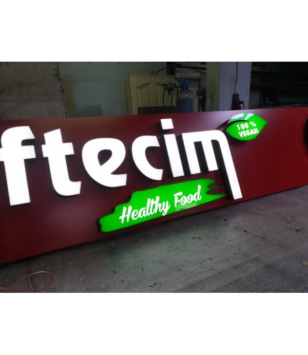 Almanya Çiğköftecim Işıklı Tabela