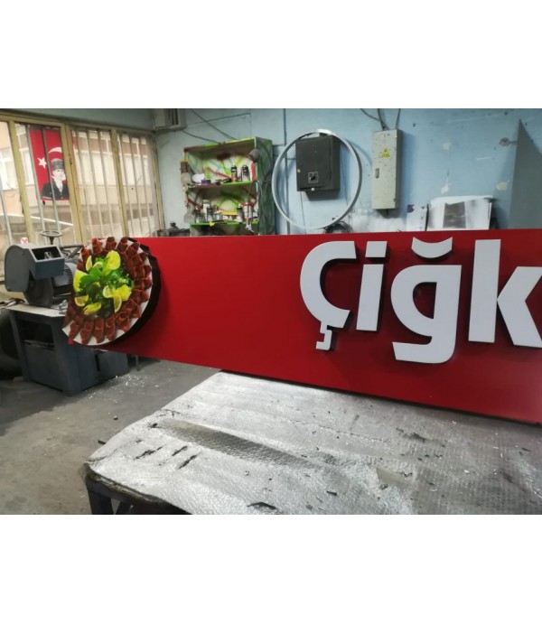 Almanya Çiğköftecim Işıklı Tabela