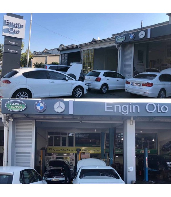 Aluminyum Kutu Harf Tabela Engin Otomotiv