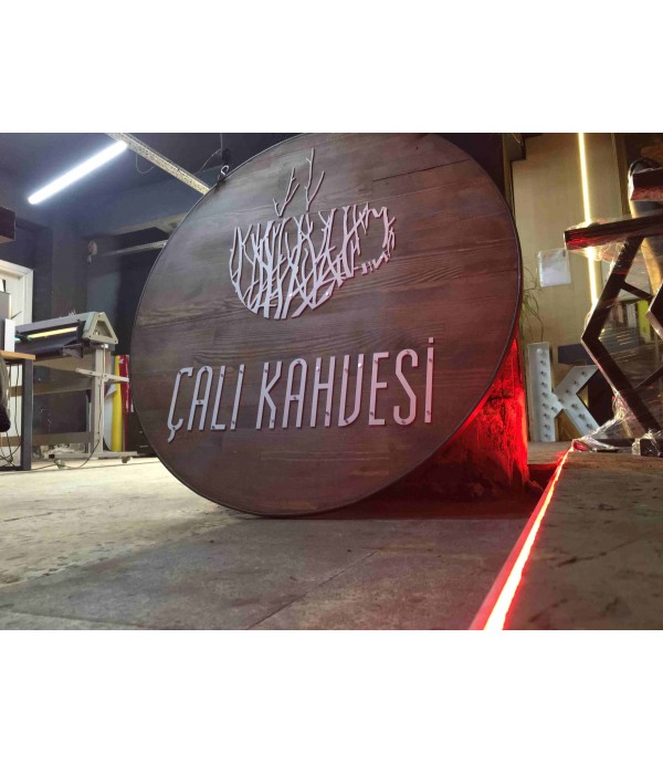 Çalı Kahvesi Ahşap Tabela