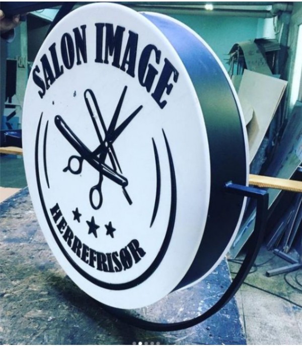 Danimarka Salon Işıklı Daire Hazır Tabela