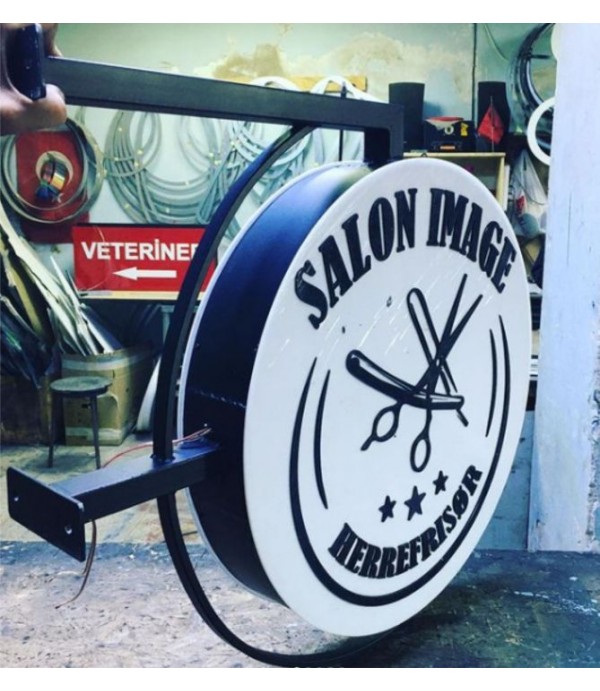 Danimarka Salon Işıklı Daire Hazır Tabela