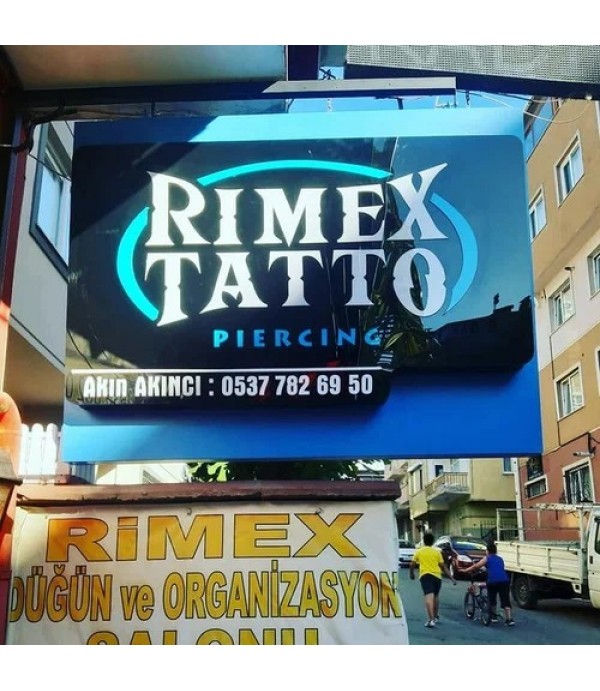 Rımex Tattoo Işıklı Fener Tabela