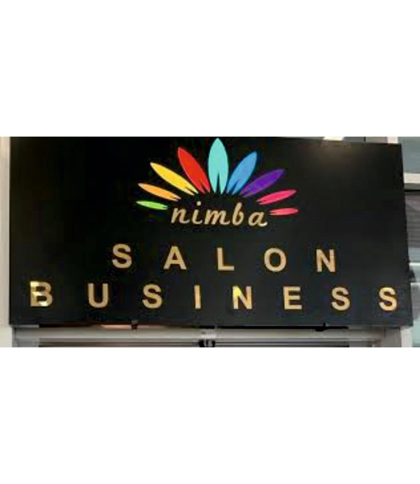 Salon Busıness Afrika Işıklı Kesme Harf Tabela