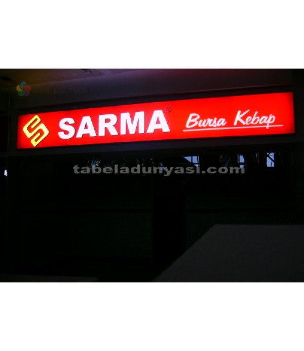 Sarma Kebap Işıklı Tabela