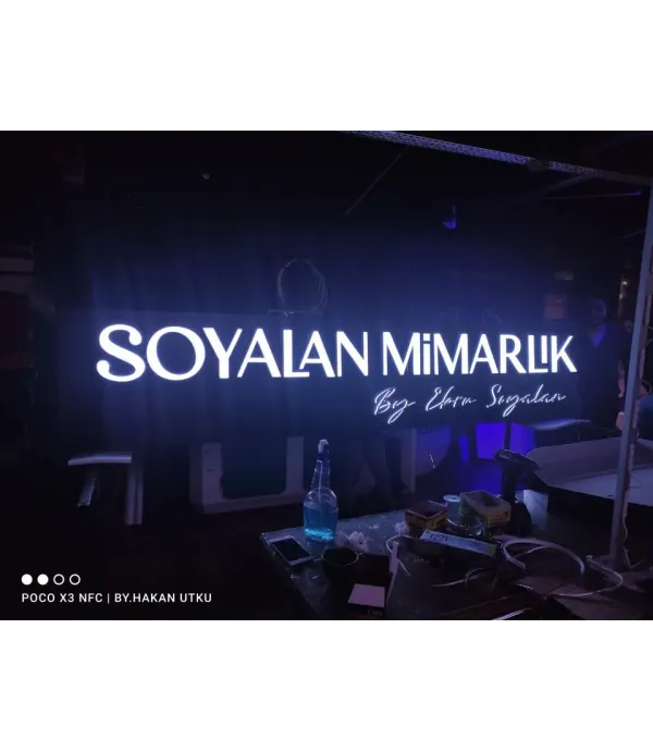 Soyalan Mimarlık Işıklı Tabela