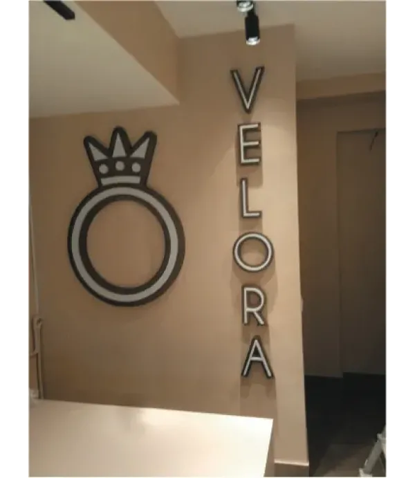 Spot Aydınlatma Eskitme Patine Kutu Harf 