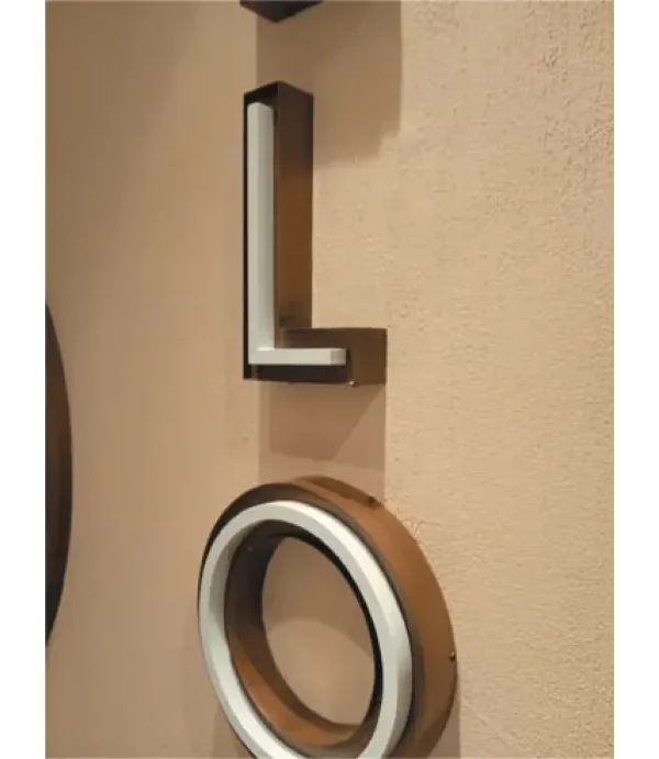 Spot Aydınlatma Eskitme Patine Kutu Harf 